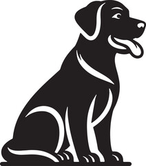 black dog silhouette