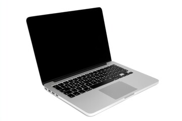Fototapeta premium Isolated laptop with empty space on white background