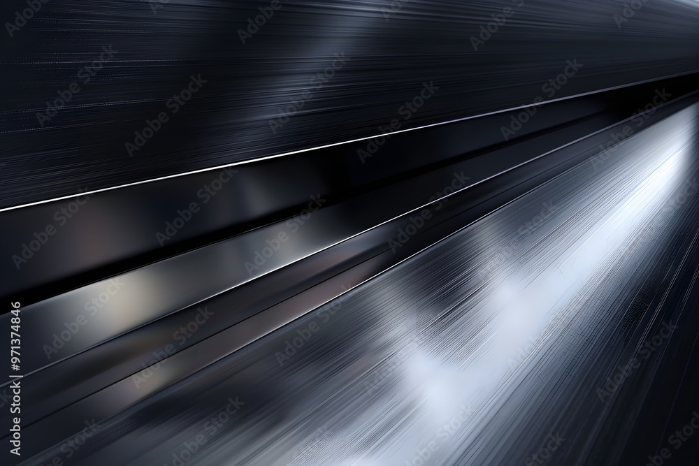 Aufkleber A sleek abstract background featuring metallic lines with a dynamic motion blur effect, creating a modern, futuristic feel.