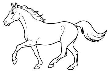 running horse silhouette, galloping horse silhouette vector, horse icon vector
