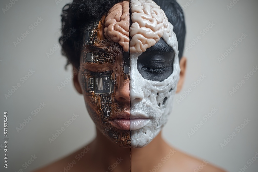 Aufkleber bioaugmentation nanotechnology hybrid computing machine vision and deep brain stimulation half human