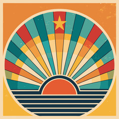 Fototapeta premium Vintage Retro Background Vector, editable vector illusration. 
