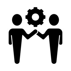 team concept line icon. Simple element illustration. team concept outline symbol design.