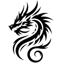 Dragon tattoo silhouette