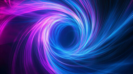 Abstract blue and purple liquid wavy shapes futuristic banner