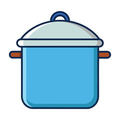 Cooking Pot Vector illustration.