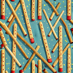 seamless pattern with sticks