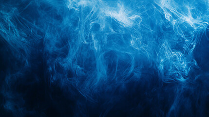 Obraz premium Abstract blue color digital particles wave with bokeh and light background 