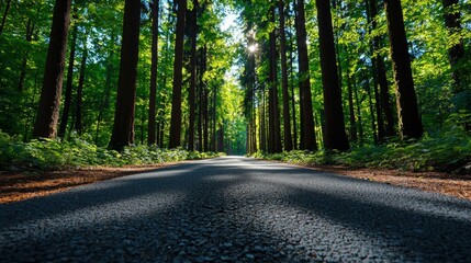 Obraz premium Serene black and white forest with tall trees and winding path, line art, empty coloring book page, high-quality, nature, exploration::1 sunlight filtering through branches, peaceful ambiance,