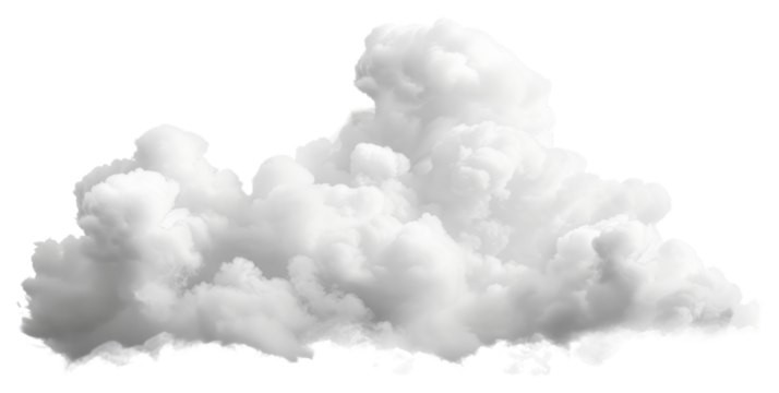 PNG Fluffy white cloud formation sky