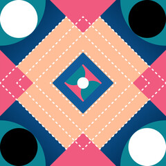 Obraz premium Abstract geometric pattern with triangles in vector format, perfect for business design or festive decoration