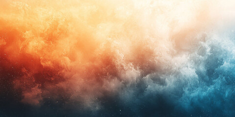 Fototapeta premium Abstract background with colorful clouds and stars.