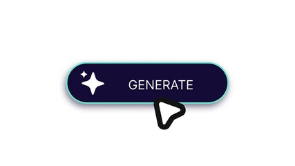 AI Generated Button Animation - Interactive Tech Icon with Smooth Motion Effects Alpha Channel transparent