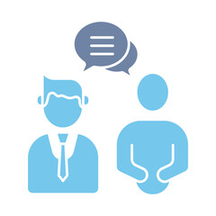 interview concept line icon. Simple element illustration. interview concept outline symbol design.