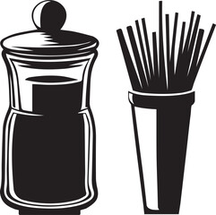 Vector hand drawn cartoon sketch illustration of salt