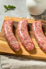 Grass Fed Homemade Raw German Bratwursts