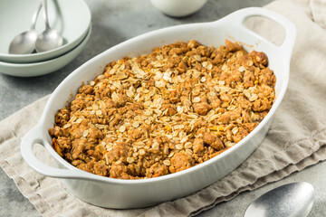 Homemade Autumn Apple Crisp Cobbler