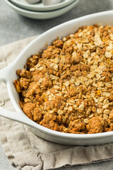 Homemade Autumn Apple Crisp Cobbler