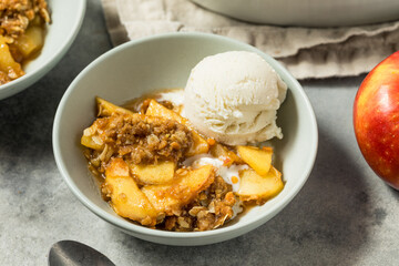 Homemade Autumn Apple Crisp Cobbler