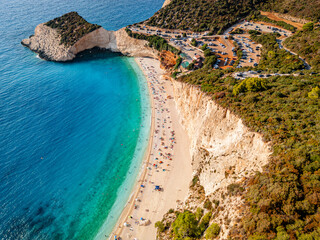 Aerial View of Porto Katsiki, Lefkada, Greece