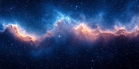 Fototapeta premium A nebula of swirling gas and dust creates a stunning cosmic landscape.