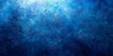 Obraz premium Textured blue background with a light source on the top.