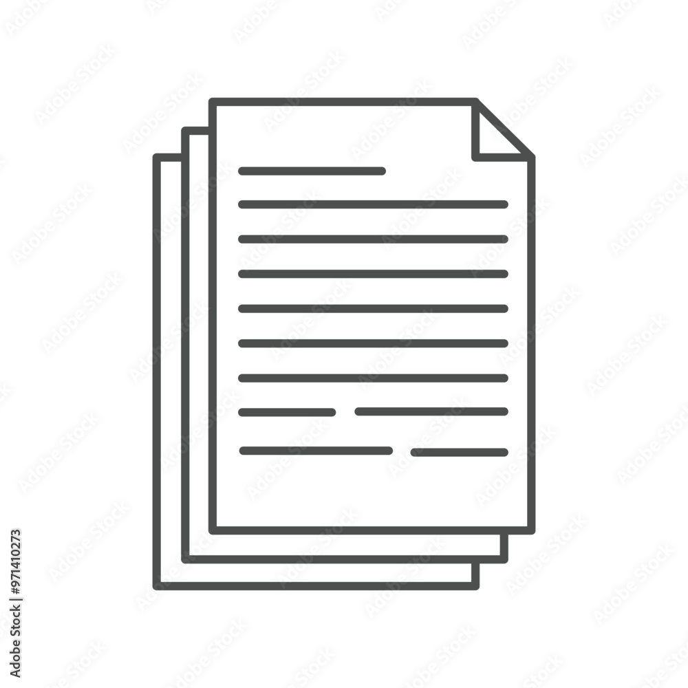 Poster paper icon isolated on white background. simple and editable paper icons. modern icon vector illustr