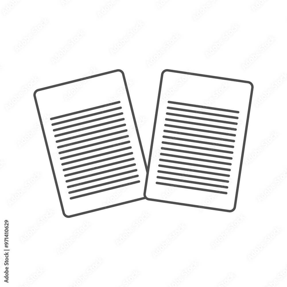 Poster paper icon isolated on white background. simple and editable paper icons. modern icon vector illustr