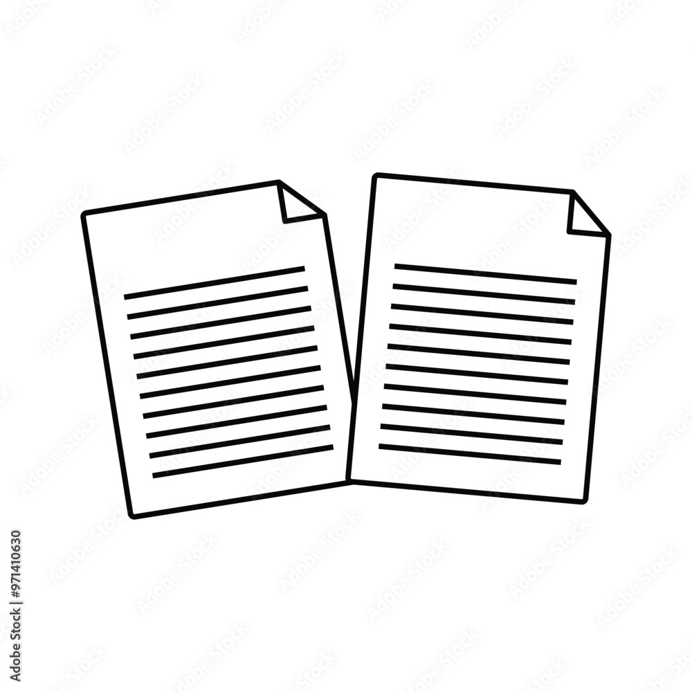 Poster paper icon isolated on white background. simple and editable paper icons. modern icon vector illustr