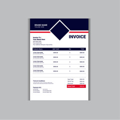 Minimal Corporate Business Invoice design template, vector illustration bill form price invoice, Creative invoice template vector,clean invoice template vector design,Invoice bill design template,Bill