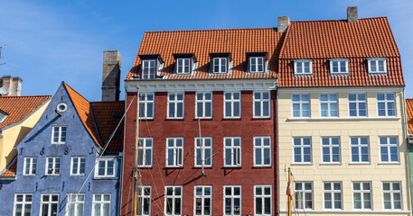 Old and expensive apartment building in the city center of Copenhagen, Denmark