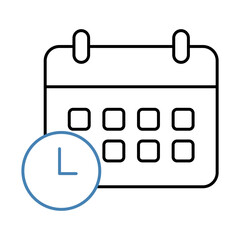 schedule concept line icon. Simple element illustration. schedule concept outline symbol design.