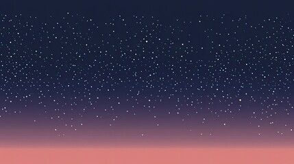 Fototapeta premium A serene night sky filled with stars, transitioning to a soft gradient at the horizon.