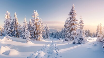 Winter Wonderland in the Mountains