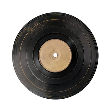 recommend clip art: Vintage vinyl record showcasing a classic design, perfect for music lovers and retro themes. transparent background