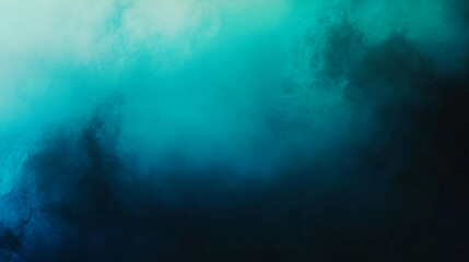 Obraz premium Dark blue and turquoise smoky backdrop