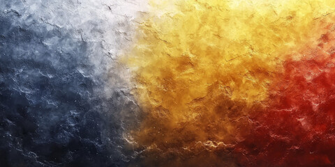 Fototapeta premium Abstract background with shades of blue, yellow, and red.