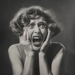 people Halloween film noir retro vintage horror movie