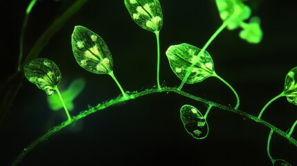 Luminous Green Leaves