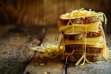 Delicious Melted Cheese Sandwich