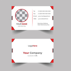 Elegant Modern Recent Creative Corporate Blue White Present Design Luaury Fleshpots Personal visiting card with company logo Clean Futuristic Double-sided Modern Professional Business Card Template