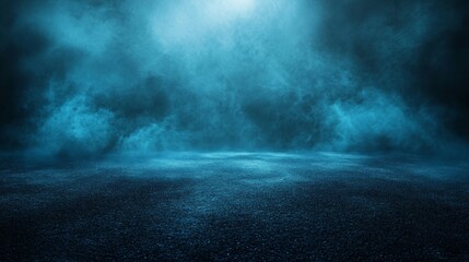 Fototapeta premium Mysterious Blue Fog