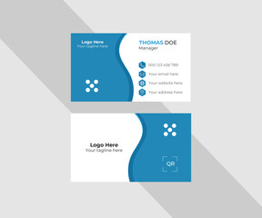 Creative corporate modren profassional vactor layout printable Business card