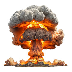 Explosion isolated on a transparent background