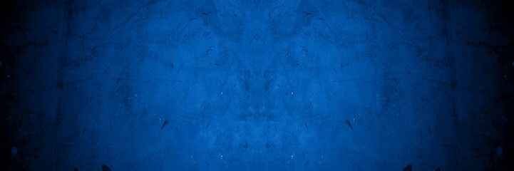  Old wall pattern texture cement blue dark abstract  blue color design are light with black gradient background.