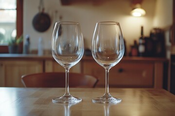 Empty Wine Glasses