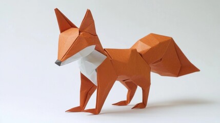 Origami Fox Sculpture