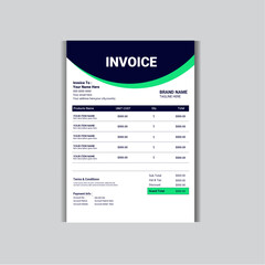  Minimal Corporate Business Invoice design template, vector illustration bill form price invoice, Creative invoice template vector,clean invoice template vector design,Invoice bill design template,Bil