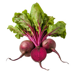 Beets isolated on a transparent background