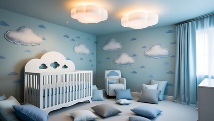 Charming and Modern Baby Nursery Interior Design: Elegant, Cozy, and Functional Spaces for Your Little One, Featuring Trendy Decor and Practical Solutions